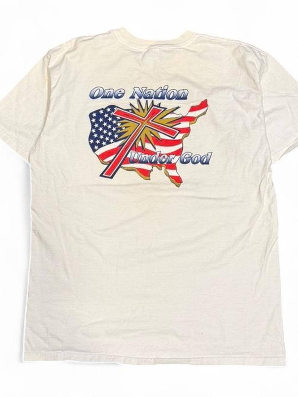 Vintage Anvil USA White Graphic Tee